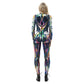 Popular Halloween Jumpsuit Sexy Print Cos Futuristic Clothing Tight Jumpsuit Wholesale Women Clothes Rompers Womens Combinaison ShedPoundsPortal