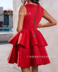 Women Spring Summer Dress Skirt V Neck Sleeveless Flounced Edge Lace Sexy Casual Sheath Fashion Comfortable Regular Standard Fit