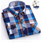 plus size 8XL100%cotton sanding long-sleeve shirts for men slim fit casual plain shirt soft palid tops designer elegant clothes