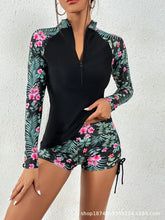 Female Swimsuit With Long Sleeves Swimwear Sports Surfing Tankini Set Beachwear Two-Piece Bathing Suits Pool Women Swimming Suit ShedPoundsPortal