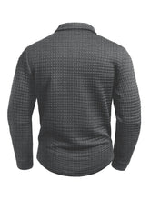 Digital Printed Fabric with Irregular Plaid Pattern, Non-Positioned Plaid Pattern, Thick Long-Sleeve Turn-Down Collar Top, Square Plaid Texture Fabric, Fashionable Casual Everyday Wear ShedPoundsPortal