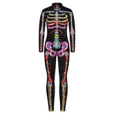 Robot Punk Jumpsuit Catsuit Sexy Female Women Cosplay Costume Skeleton Cyberpunk Steampunk Zentai Suit Halloween Bodysuit ShedPoundsPortal