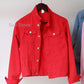 Jeans Jacket and Coats for Women 2025 Autumn Candy Color Casual Short Denim Jacket Korean Coats Women  Jeans Jacket  Clothes ShedPoundsPortal