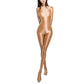 Sexy Women Zipper Full Body Jumpsuit Oil Glossy Sheer Solid Color Tights Bodysuits Long Sleeve Catsuits Smooth Swimsuits Rompers ShedPoundsPortal