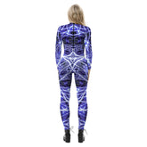 Popular Halloween Jumpsuit Sexy Print Cos Futuristic Clothing Tight Jumpsuit Wholesale Women Clothes Rompers Womens Combinaison ShedPoundsPortal