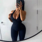 Women Sporty Jumpsuits Fitness Yoga Overalls with Padding Workout Clothes for Women Gym Set Women Bodysuit Sportswear Playsuit ShedPoundsPortal