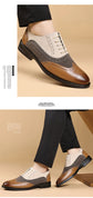 Luxury Men Dress Shoes Retro Brogue Shoes for Men Comfortable Business Casual Footwear High Quality Men Party Wedding Shoes 2025