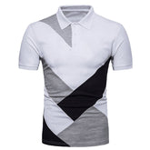 KB Men Polo Men Shirt Short Sleeve Polo Shirt Contrast Color Polo New Clothing Summer Streetwear Casual Fashion Men tops ShedPoundsPortal