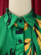 Elegant lapel print single breasted Waist tie long sleeved dress for spring and autumn women&