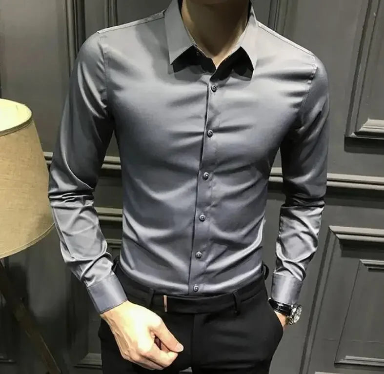 Clothes Business Male Top Plain with Print Men&