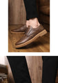 Leather Shoes for Men Luxury High Quality Brogue Shoes comfortable Soft Sole Men&