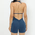 Sporty Jumpsuit Woman Short Lycra Fitness Overalls with Padding Workout Clothes for Women Gym Sets Womens Outfits Sportswear New ShedPoundsPortal