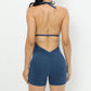 Sporty Jumpsuit Woman Short Lycra Fitness Overalls with Padding Workout Clothes for Women Gym Sets Womens Outfits Sportswear New ShedPoundsPortal