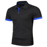 New Mens Short Sleeve Polo Shirt Solid Color Streetwear Lightweight Lapel Tshirts for Men Summer Jogging Sport Tops ShedPoundsPortal