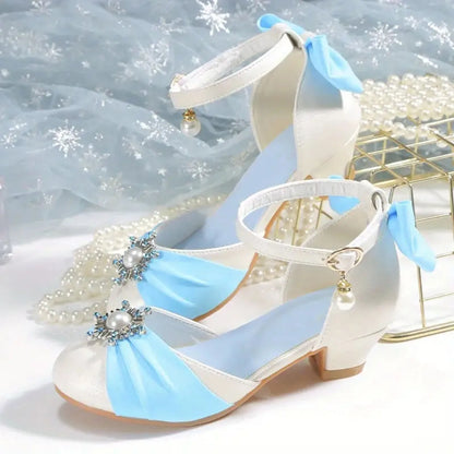 Toddler Slippers Size 3 Trendy Elegant Bowknot High Heel Shoes For Gir