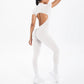 Sexy Backless Bodycon Scrunch Jumpsuit Raises Butt Women Dance Fitness Overalls Push Up  With Chest Cushion Yoga Sport Jump Suit ShedPoundsPortal
