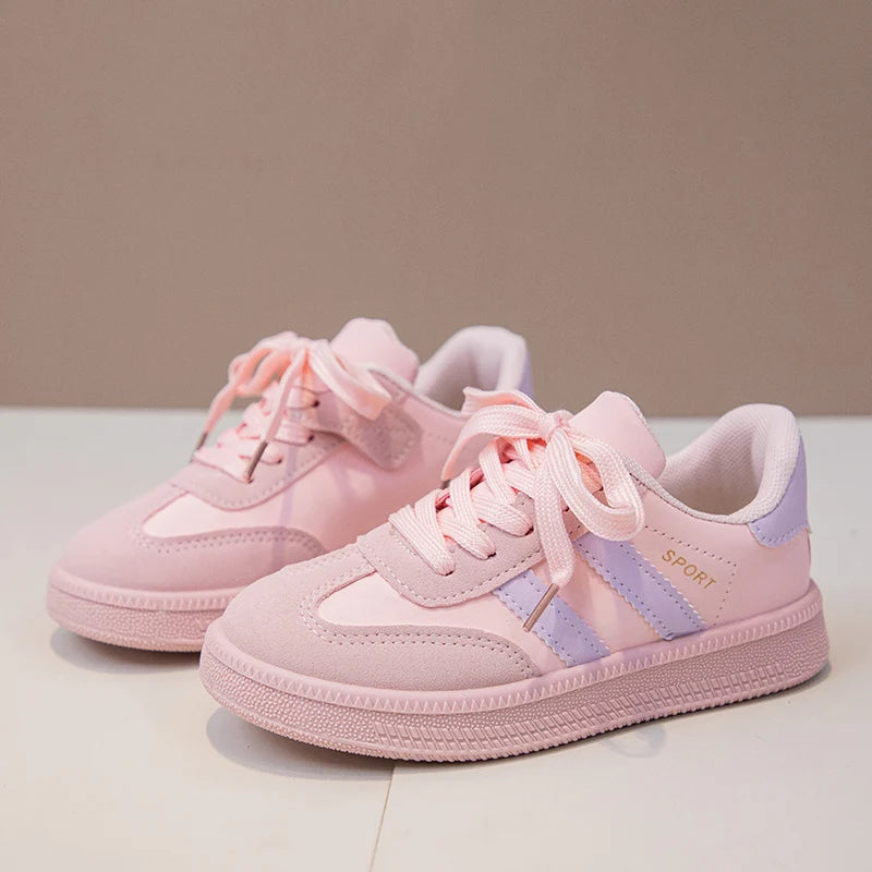 Children Tennis Shoes 2025 New Simple Kids Sneakers for Girls Patchwor