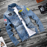 2025 Luxury Mens Denim Jackets Fashion Hole Jeans Jacket Mens Cotton Outwear Jackets Coat Long Sleeve Male Clothing Size 3XL 50 ShedPoundsPortal