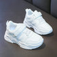 Spring Kids White Sneakers Leisure Chunky Concise Fashion Boys Girls 