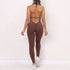 Women Sporty Jumpsuits Fitness Yoga Overalls with Padding Workout Clothes for Women Gym Set Women Bodysuit Sportswear Playsuit ShedPoundsPortal