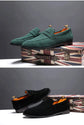 Fashion Man Casual Shoes Suede Genuine Leather Slip-on Light Comfortable Driving Loafers Moccasins For Men Party Wedding Flat