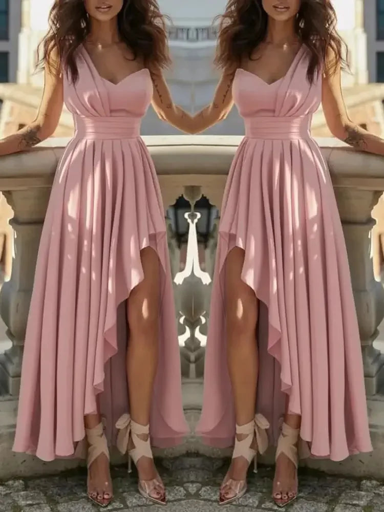 Women Evening Dresses Sexy Elegant Red Cocktail Party Chic Gala Graduation Luxury Formal Occasion Bridesmaid Gown Dress Clothes ShedPoundsPortal