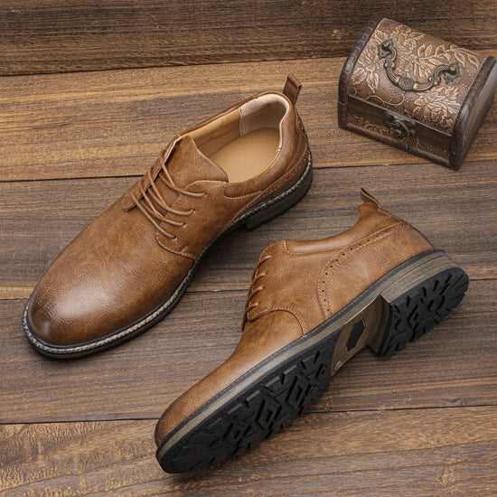 40~46 Casual Shoes Men Fashion Brand Comfortable 2025 Leather Shoes Men 