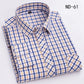 New Cotton Plaid Shirts For Man Long Sleeve Single Pocket Regular Fit Soft Easy Care Classic Dress Casual Shirts Man Clothing ShedPoundsPortal