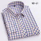 New Cotton Plaid Shirts For Man Long Sleeve Single Pocket Regular Fit Soft Easy Care Classic Dress Casual Shirts Man Clothing
