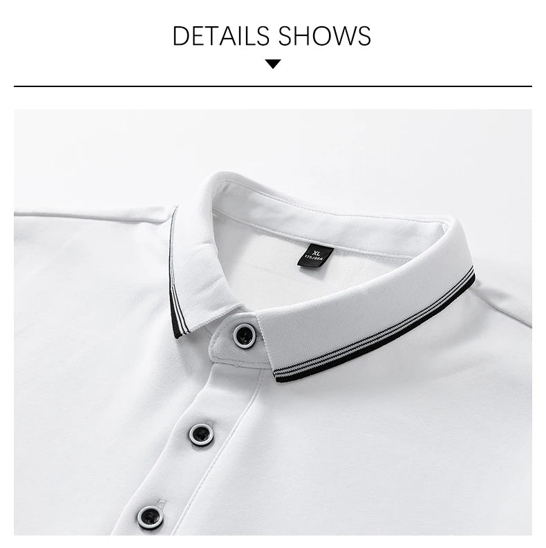 Oversized Men 7XL Polo Shirt 8XL 2025 Summer 95% Cotton Breathable Short Sleeve Collar Business Shirt Golf Man Top Clothes ShedPoundsPortal