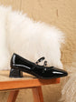 Women heels Shoes Mary Jane Shoes Woman Pumps Patent Leather High Heels Dress Shoes Red Wedding Shoes Spring 2025 Double Buckle
