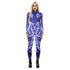 Popular Halloween Jumpsuit Sexy Print Cos Futuristic Clothing Tight Jumpsuit Wholesale Women Clothes Rompers Womens Combinaison ShedPoundsPortal