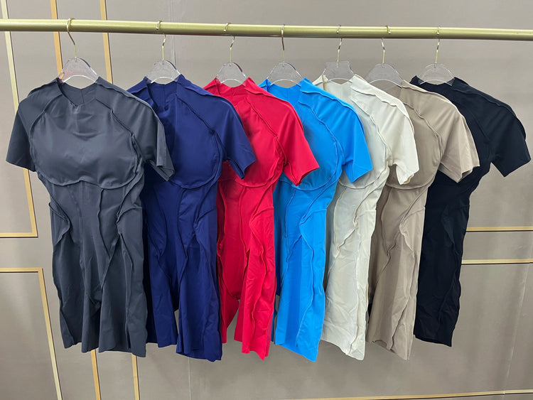 Short Jumpsuit Gym Clothes For Women Sportswear Fitness Overalls Backless Scrunch Booty Yoga Suit Sports Set Outfit ShedPoundsPortal