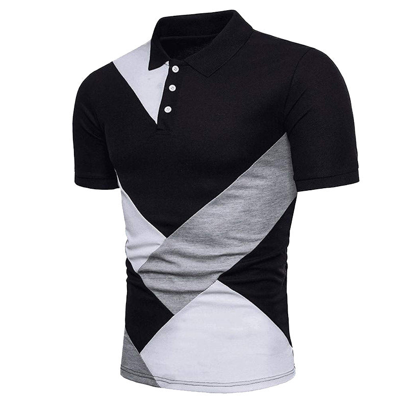 KB Men Polo Men Shirt Short Sleeve Polo Shirt Contrast Color Polo New Clothing Summer Streetwear Casual Fashion Men tops ShedPoundsPortal