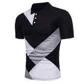 KB Men Polo Men Shirt Short Sleeve Polo Shirt Contrast Color Polo New Clothing Summer Streetwear Casual Fashion Men tops ShedPoundsPortal