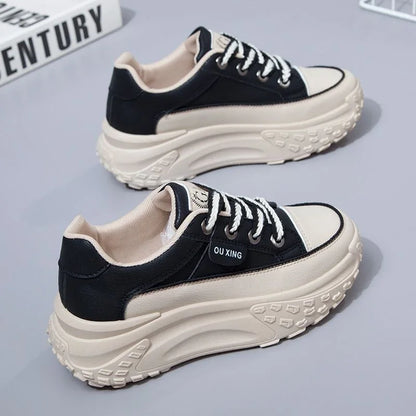 Retro Women Shoes Spring Platform Shoes Casual Sneakers Versatile Fashion Designer Shoes High Quality Women Sneakers