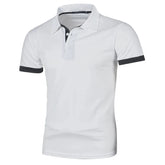 New Mens Short Sleeve Polo Shirt Solid Color Streetwear Lightweight Lapel Tshirts for Men Summer Jogging Sport Tops ShedPoundsPortal
