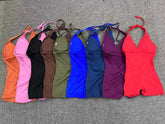 Women Sporty Jumpsuits Fitness Yoga Overalls with Padding Workout Clothes for Women Gym Set Women Bodysuit Sportswear Playsuit ShedPoundsPortal
