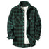 Mens Shirts Single Breaste Classic Plaid Smart Casual Flannel Shirt Long Sleeved Chest Two Pockets Design Spring Autumn Men Tops ShedPoundsPortal
