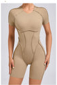 Short Jumpsuit Gym Clothes For Women Sportswear Fitness Overalls Backless Scrunch Booty Yoga Suit Sports Set Outfit ShedPoundsPortal