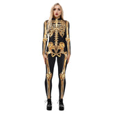 Popular Halloween Jumpsuit Sexy Print Cos Futuristic Clothing Tight Jumpsuit Wholesale Women Clothes Rompers Womens Combinaison ShedPoundsPortal