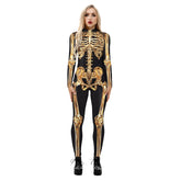 Popular Halloween Jumpsuit Sexy Print Cos Futuristic Clothing Tight Jumpsuit Wholesale Women Clothes Rompers Womens Combinaison ShedPoundsPortal