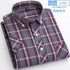 2025 Summer Cotton Plaid Short Sleeve Shirts For Men Plus Size Regular Fit Classic Young  England  Style Shirts Man&