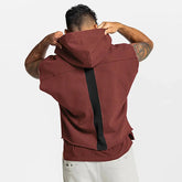 Mens Brand Gyms Clothing Bodybuilding Hooded Tank Top Cotton Sleeveless Vest Sweatshirt Fitness Workout Sportswear Tops Male ShedPoundsPortal