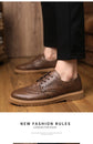 Leather Shoes for Men Luxury High Quality Brogue Shoes comfortable Soft Sole Men&
