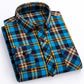 plus size 8XL100%cotton sanding long-sleeve shirts for men slim fit casual plain shirt soft palid tops designer elegant clothes