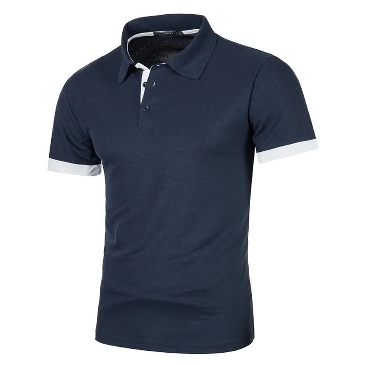 New Mens Short Sleeve Polo Shirt Solid Color Streetwear Lightweight Lapel Tshirts for Men Summer Jogging Sport Tops ShedPoundsPortal