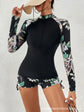 Female Swimsuit With Long Sleeves Swimwear Sports Surfing Tankini Set Beachwear Two-Piece Bathing Suits Pool Women Swimming Suit ShedPoundsPortal