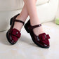 Girls Flats Children Princess Shoes With Bow-knot Sweet Kids Mary Jane