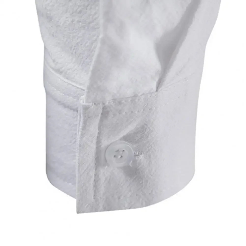 Shirt Cotton Linen Flax Tops Lace Up Long Sleeves Blouse Mens V Neck Medieval Costume Embroidery Tunic Casual Shirt ShedPoundsPortal